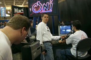 Filming of Oni MP at Macworld SF 2000 1.jpg