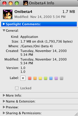 File:Mac beta 4 Oni Get Info window.png