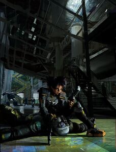 Konoko Crouching by Craig Mullins after Lorraine.jpg