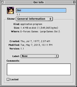 Classic Mac Oni Get Info window.jpg