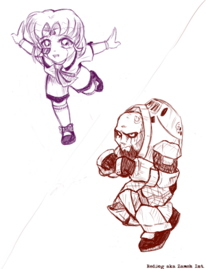 Rina - Oni sketch Shinatama and Barabas.png