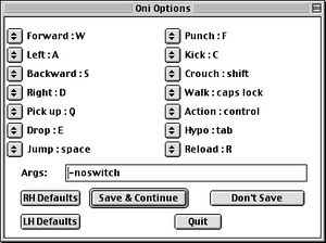 Classic Oni startup options.jpg