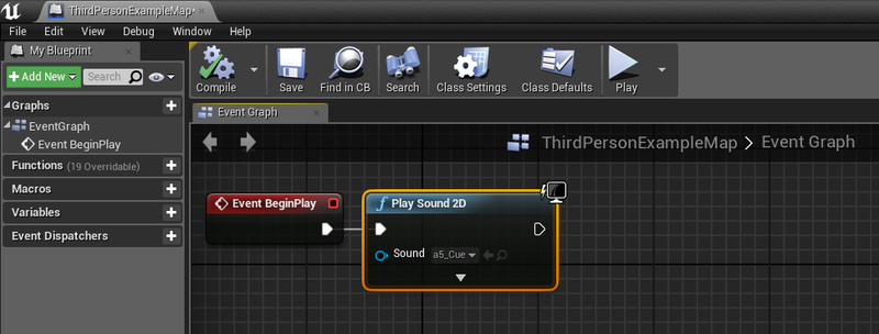 File:UE4 Level Blueprint Event BeginPlay as main func replacement.png