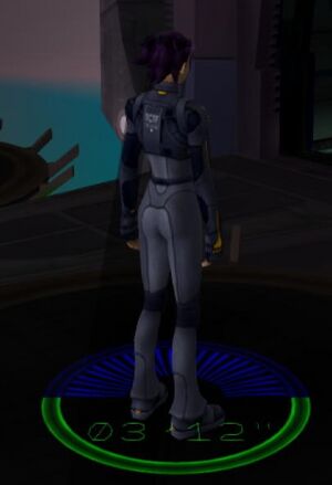 Oni 2 - Konoko three-quarters away.jpg